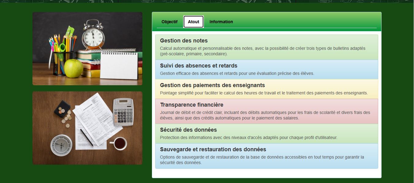 Gestion d'etablissement