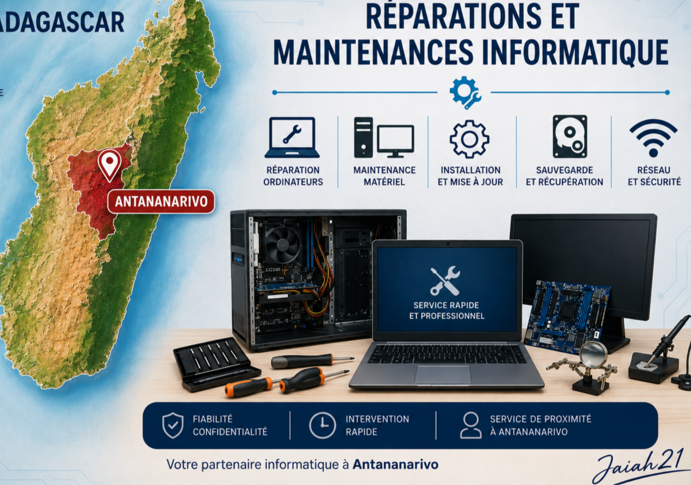 Réparation et maintenances ordinateurs